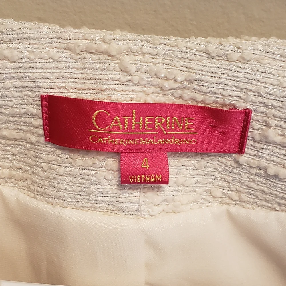 Catherine Maladrino Cream Blazer/Jacket - Picture 3 of 5